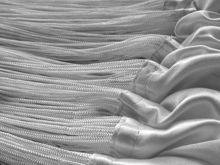 Fadenvorhang Silber 500 cm x 300 cm (BxH) B1 schwer entflammbar – Kaikoon