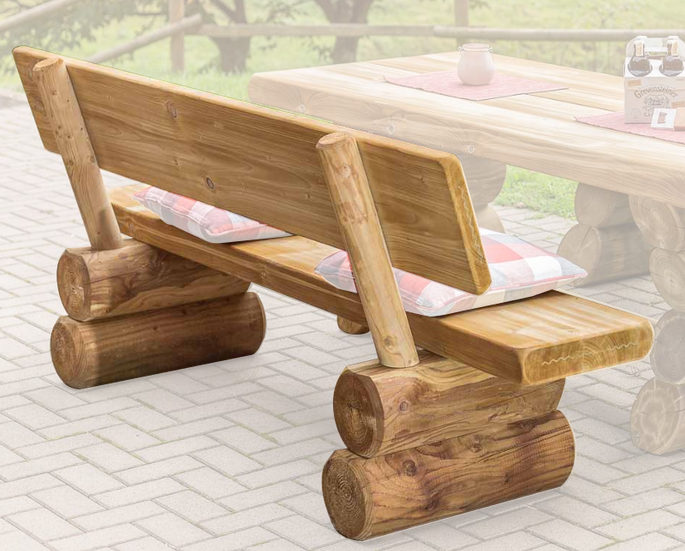 Tuinbank Saterland met rugleuning