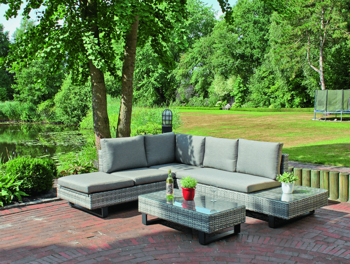 Garden Pleasure Lounge-Eckgruppe CADIZ, 3-tlg