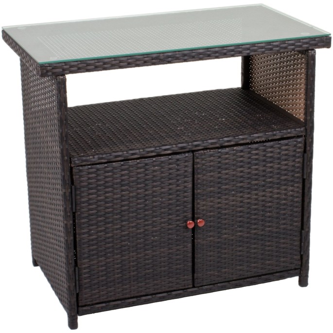 Garden Pleasure Sideboard PADUA coffee aus Polyrattan