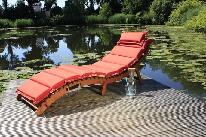 Garden Pleasure Faltliege NASSAU mit Auflage