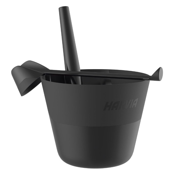 Harvia emmer en pollepel Staal zwart | Sauna accessoire