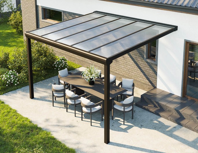 400 x 350 cm Aluminium Terrassenüberdachung 
