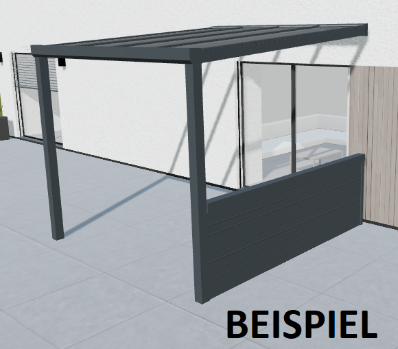 Plankenwand 107cm - 450cm Breite