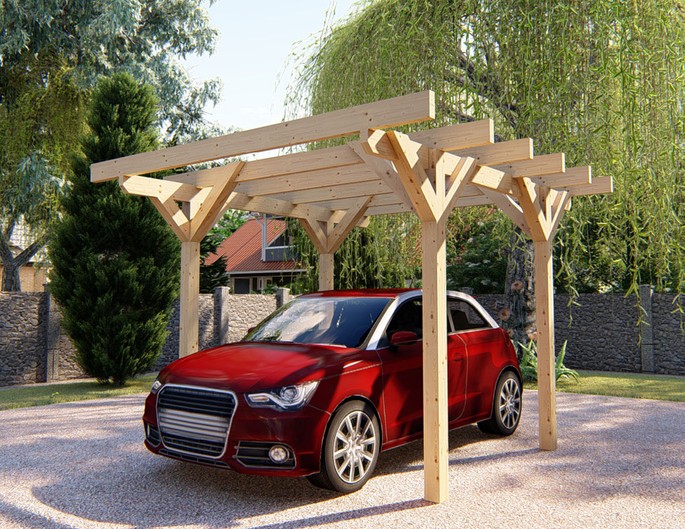 Actie carport vurenhout – op maat