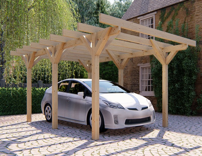 Actie carport vurenhout – op maat