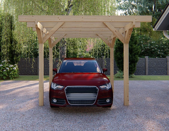 Actie carport vurenhout – op maat