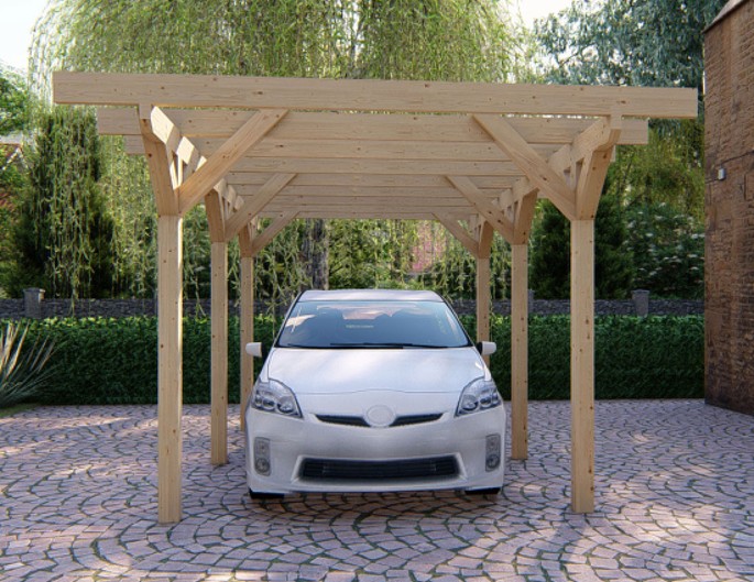 Actie carport vurenhout – op maat