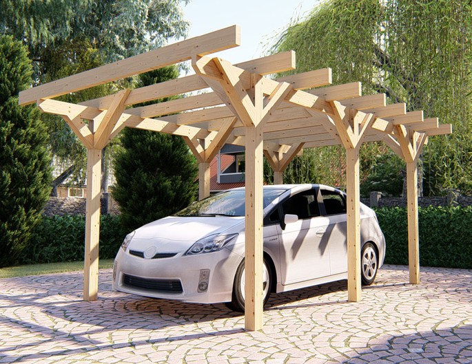 Actie carport vurenhout – op maat