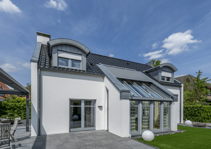 900 x 350 cm Aufdachmarkise Trend 350 SZ zweiteilig