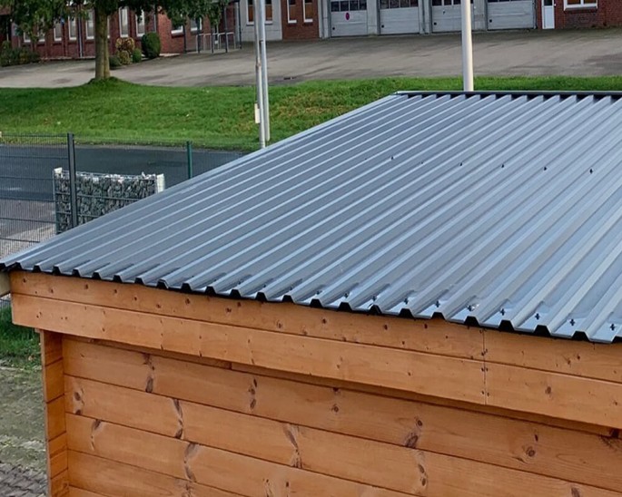 Bedachungsset Trapezblech Schleppdach 180x400