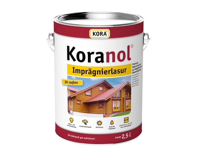 Koranol impregneerbeits 5l in diverse kleuren