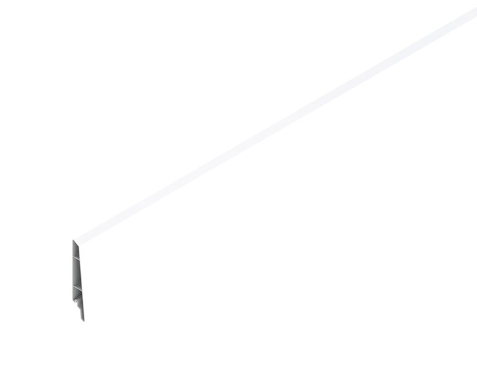 Osmo Alu-Cladding Cono Einzelprofil Weiß 600 x 2,8 x 14,5 cm
