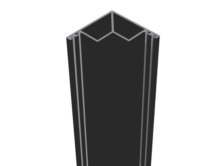 Osmo Alu-Cladding Eckprofil Anthrazit 6,1 x 6,1 x 200 cm