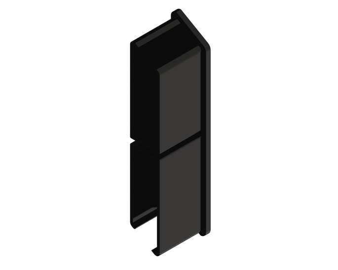 Osmo Alu-Cladding Rhombus B Endkappe rechts (10 St.) Schwarz