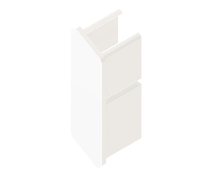 Osmo Alu-Cladding Rhombus A Endkappe rechts (10 St.) Weiß