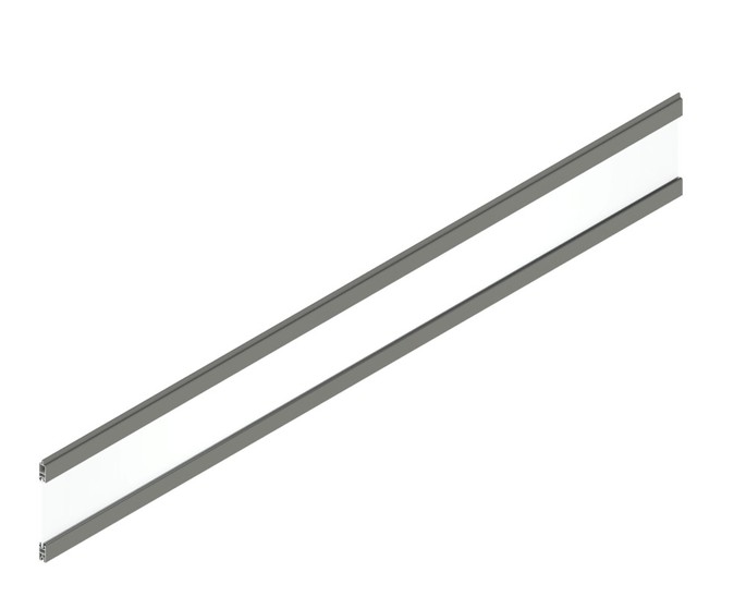 Osmo Alu-Fence Creativprofil Glas Grau 184 x 1,9 x 28 cm