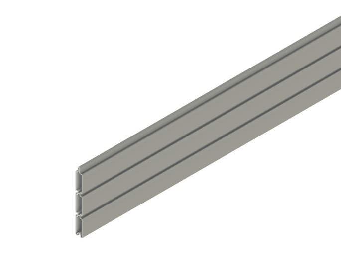 Osmo Alu-Fence Cube Einzelprofil Grau 184 x 1,9 x 16,2 cm