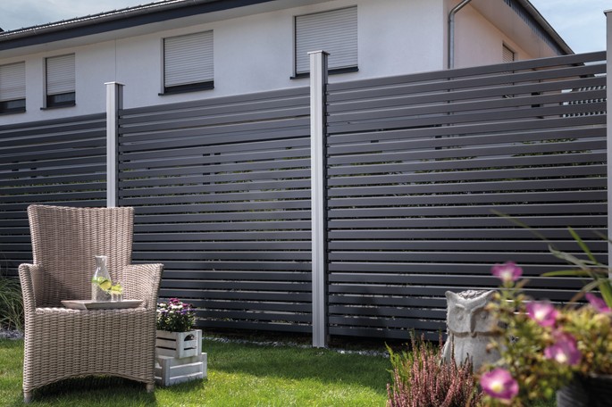 Sichtblende Alu-Fence Rhombus A 180 x 179 cm