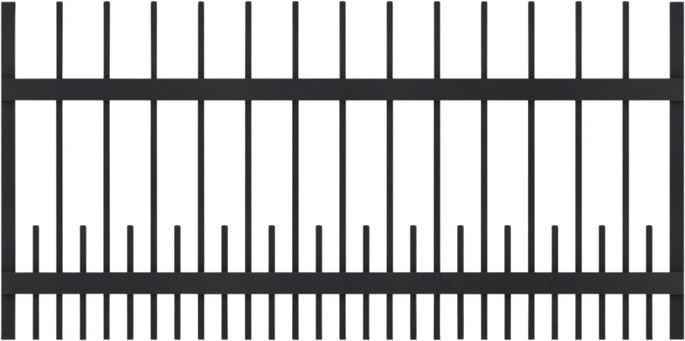 Osmo Niedrigzaun Alu-Fence Square Anthrazit 180 x 89 cm