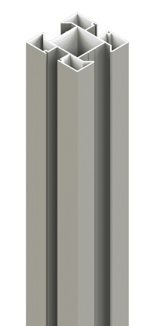 Osmo Aluminiumpfosten Typ C Grau 9 x 9 x 200 cm
