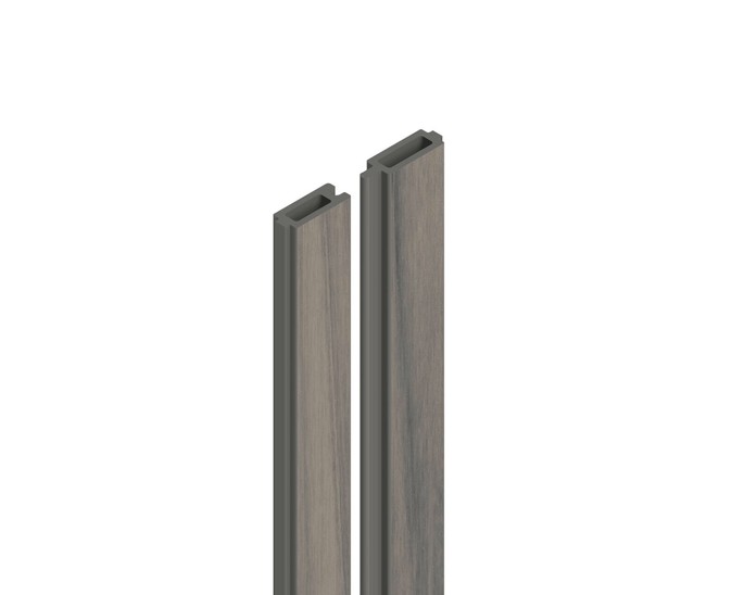 Osmo Flex-Fence Cube Start- und Endprofil Set Silvergrey 184 x 1,9 x 11,1 cm