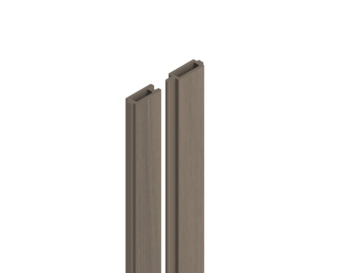 Osmo Flex-Fence Cube Start- und Endprofil Set Lightbrown 184 x 1,9 x 11,1 cm