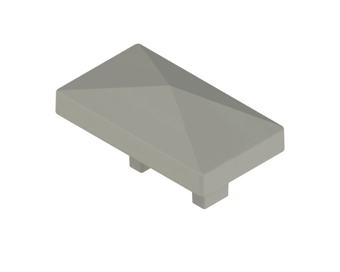 Osmo Pfostenkappe Wandanschlusspfosten Grau 7,6 x 4,3 x 2 cm
