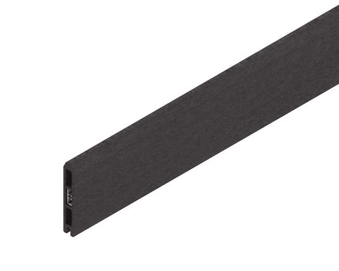 Osmo Multi-Fence Abschlussprofil mit Alu-Kern Anthrazit 184 x 1,9 x 12,3 cm