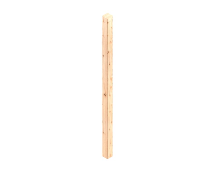Osmo Pfosten glatt - Kopf gerade 9 x 9 x 200 cm