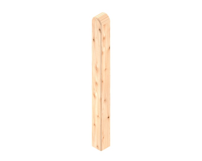 Osmo Pfosten glatt - Rundkopf 9 x 9 x 195 cm