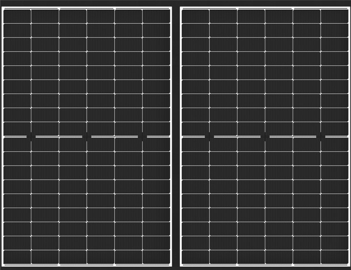 Osmo Solar-Fence mit 2 x 430W PV-Modul Anthrazit 230 x 178 cm