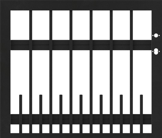 Osmo Tor Alu-Fence Square DIN links Anthrazit 100 x 89 cm