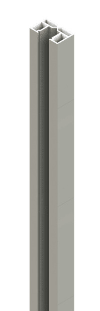 Osmo Wandanschlusspfosten Grau 5 x 3 x 200 cm