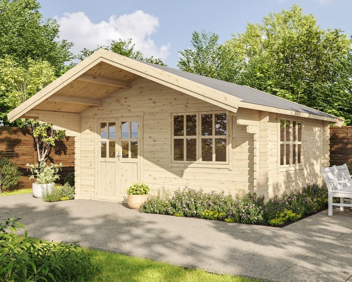 Tuinhuis/blokhut Traunstein 500 × 400 cm