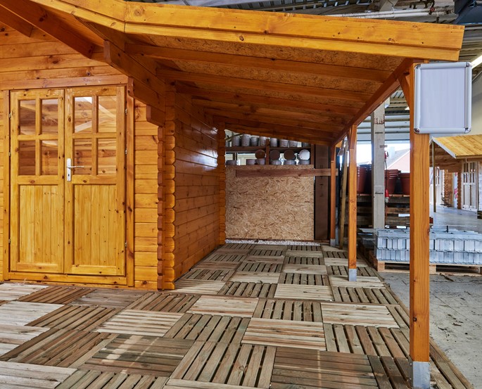 Sheddak voor tuinhuis/tuinschuur