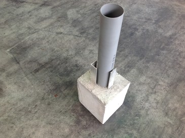 Betonnen fundering voor terrasoverkapping