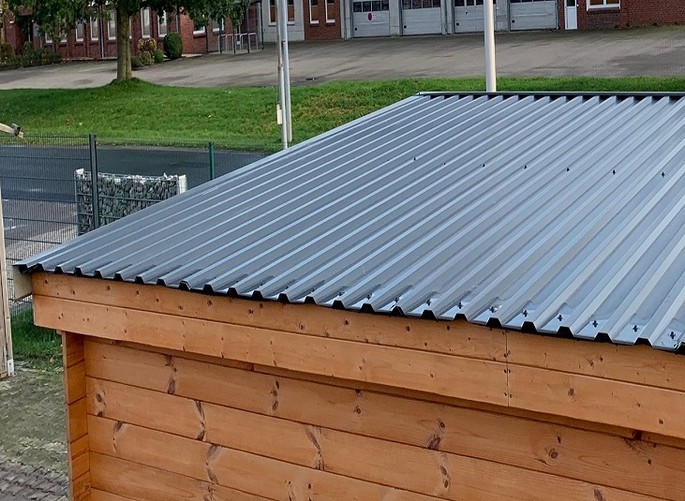 Dakpakket trapeziumprofiel voor tuinhuis/blokhut Oslo