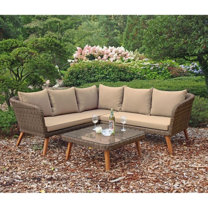 Garden Pleasure Lounge-Set PAMPLONA anisbraun