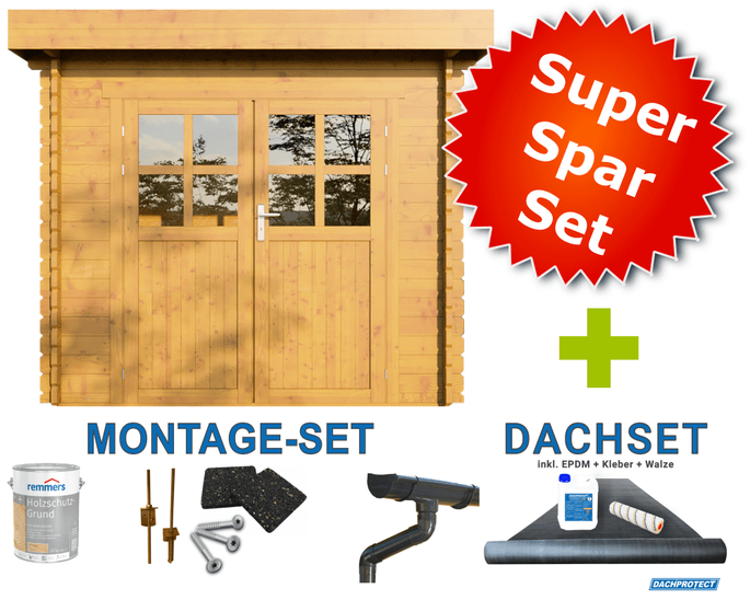 [Pakket] SuperSparSet Gereedschapsschuur Rom 200 x 200 cm