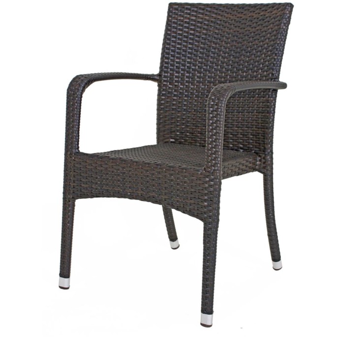 Stapelstuhl London 2er Set, coffee