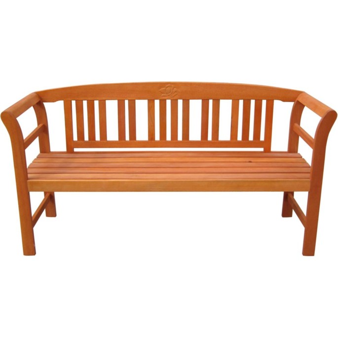 Bank Harland mit Rose, 3-Sitzer