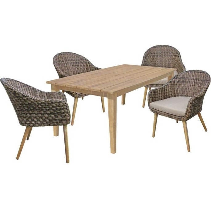 Tischgruppe Visalia/Pueblo Set, 5-tlg.