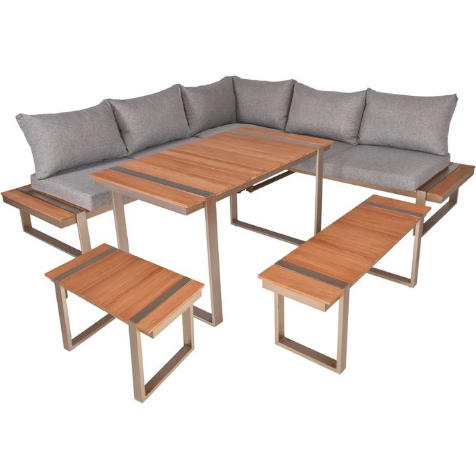 Lounge-Eckgruppe Aurea, 6-tlg.