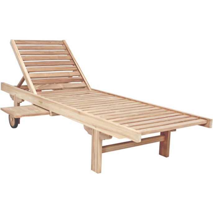 Sonnenliege Solo mit Ablagebord