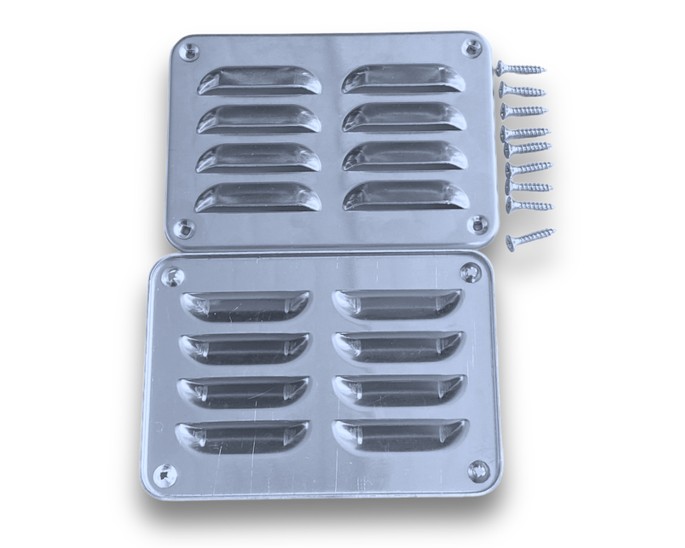 Set ventilatieroosters voor tuinhuizen/blokhutten