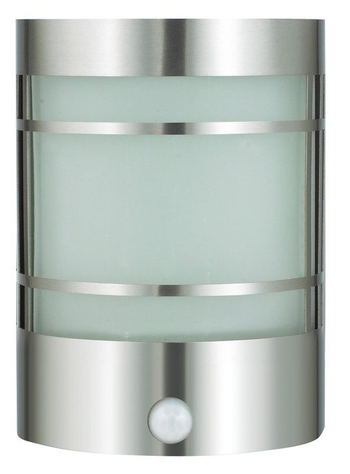 Wandlamp roestvast roestvast staal/glas met bewegingsmelder (103099)