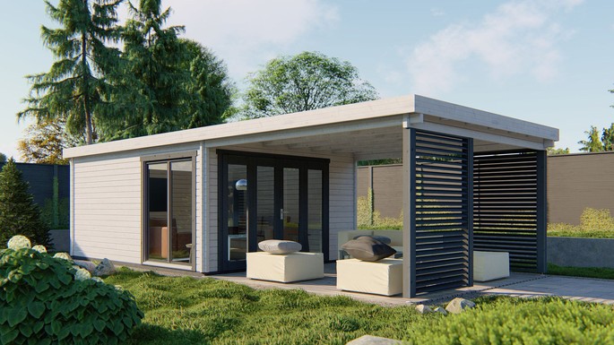 Tuinhuis/blokhut Casper 900 × 400 cm