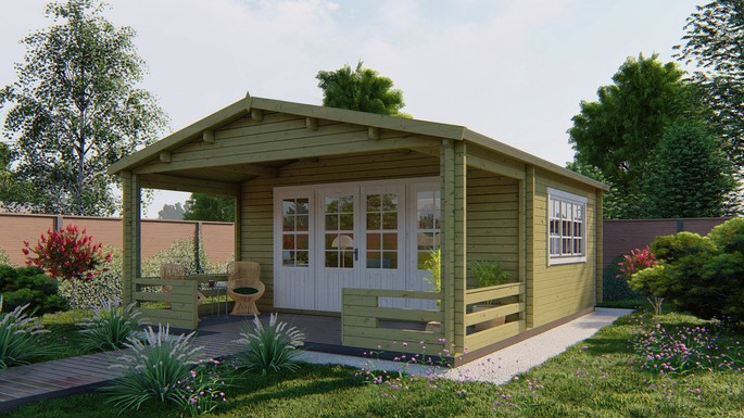 Tuinhuis/blokhut Nottingham 540 × 663 cm