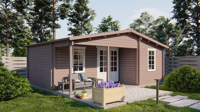 Tuinhuis/blokhut Ollie 730 × 500 cm